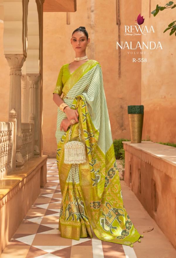 Rewaa Nalanda 2 Pure Silk Designer Patola Saree Collection